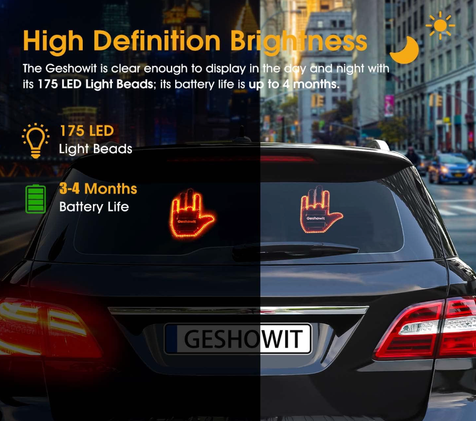 Road Gesture™ - Car Led Hand Sign